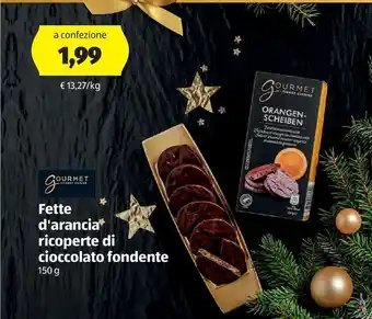 ALDI Fette d'arancia ricoperte di cioccolato fondente offerta