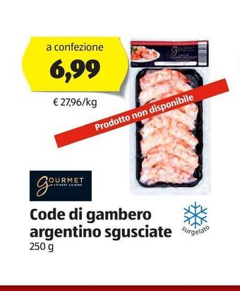 ALDI Code di gambero argentino sgusciate offerta