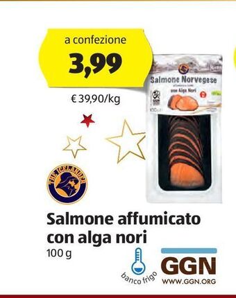 ALDI Salmone affumicato con alga nori offerta