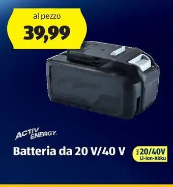 ALDI Batteria da 20v/40 v offerta