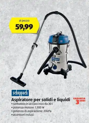 ALDI Aspiratore per solidi e liquidi offerta