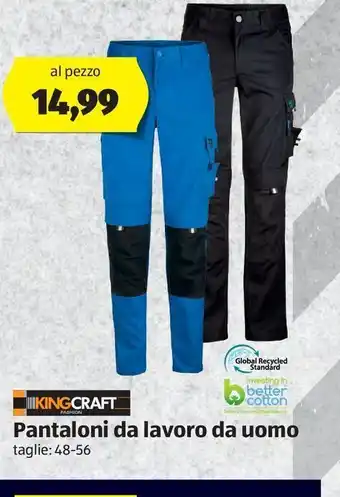 ALDI Pantaloni da lavoro da uomo offerta