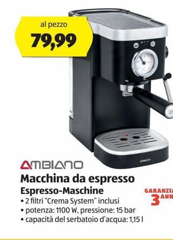ALDI Macchina da espresso offerta