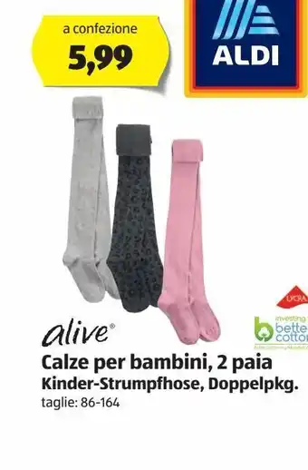 ALDI Calze per bambini, 2 paia offerta