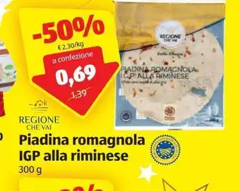 ALDI Piadina rommagnola igp alla riminese offerta