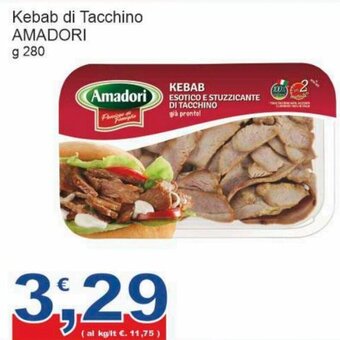 Sidis Amadori Kebab di Tacchino 280 g offerta