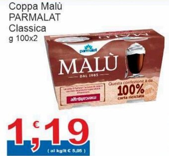 Parmalat Coppa Malù Classica 100 g x 2