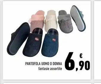 Conad Superstore Pantofole uomo e donna fantasie assortite offerta