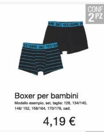 KiK Boxer bambino offerta