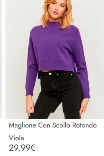 Maglione con scollo rotondo