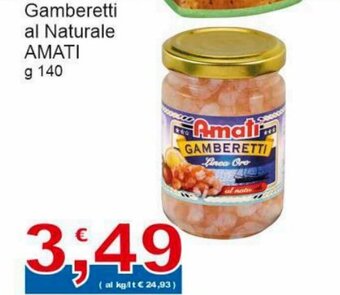 Amati Gamberetti al Naturale 140 g
