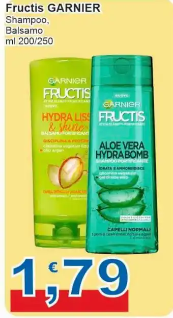 Sidis Garnier Fructis Shampoo 200/ Balsamo 250 ml offerta