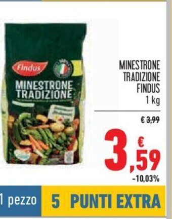 Conad Findus Minestrone Tradizione 1 kg offerta