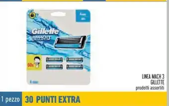 Conad Gillette Linea Mach 3 prodotti assortiti offerta