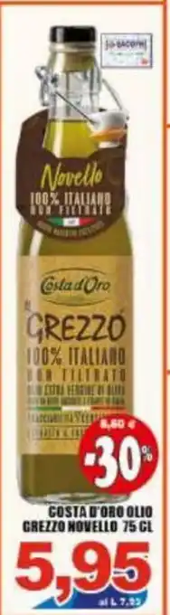 Gros Costa D'Oro Olio Crezzo Novello 75 cl offerta