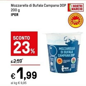 Iper La Grande Mozzarella offerta
