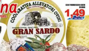 Gros Cao Formaggio Gran Sardo offerta