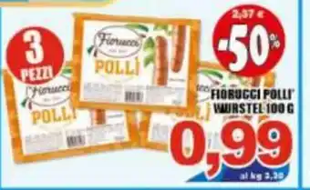 Gros Fiorucci Polli Wurstel 100 G offerta