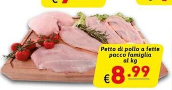 Ipercarni Petto Di Pollo A Fette pacco famiglia Al Kg offerta