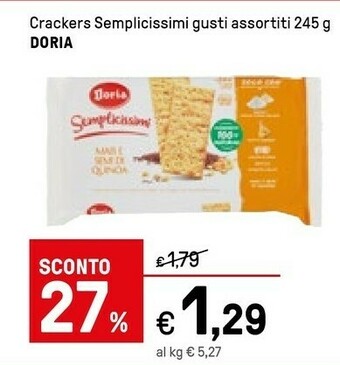 Iper La Grande Doria Crackers offerta