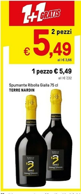 Iper La Grande Ribolla gialla Spumante offerta