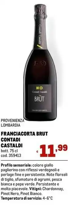 Metro Franciacorta Spumante offerta