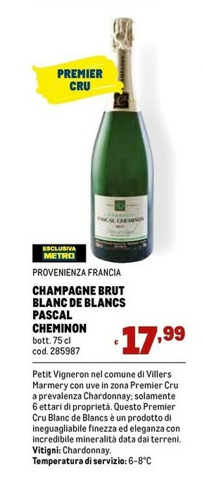 Metro Cru Spumante offerta