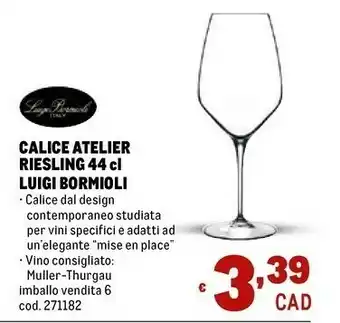 Metro Muller Bicchieri offerta