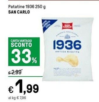 Iper La Grande San Carlo Patatine fritte offerta