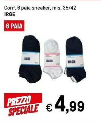 Iper La Grande Irge 6 Paia Sneaker offerta