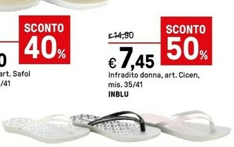 Iper La Grande Inblu Infradito Donna offerta