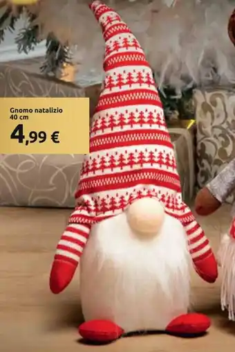 Gnomo natalizio 40 cm