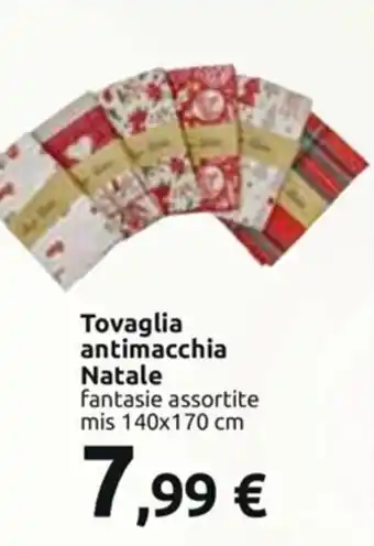 Tovaglio antimacchia Natale mis 140x170 cm
