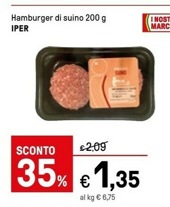 Iper La Grande Hamburger offerta