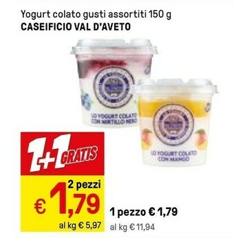 Iper La Grande Caseificio val d'aveto Yogurt offerta