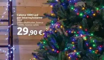 Catena 1000 Led per interno/esterno 20mt