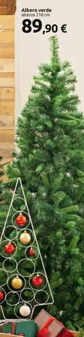 Esselunga Albero verde 210 cm offerta