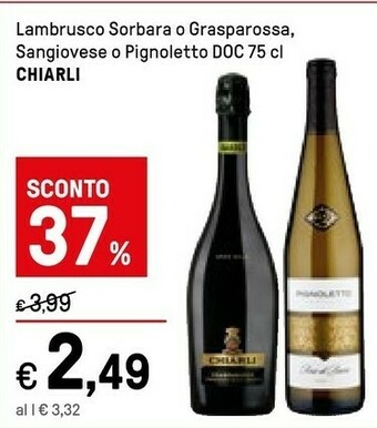 Iper La Grande Chiarli Lambrusco offerta