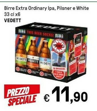 Iper La Grande Vedett Birre Extra Ordinary Ipa, Pilsner E White offerta