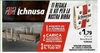 Iper La Grande Ichnusa Birra offerta