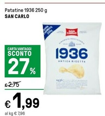 Iper La Grande San Carlo Patatine fritte offerta