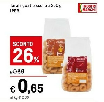 Iper La Grande Galbusera Biscotti offerta