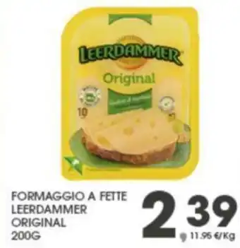 Eurospar Leerdammer Original Formaggio a Fette 200g offerta