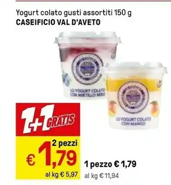 Iper La Grande Caseificio val d'aveto Yogurt offerta