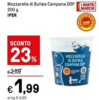 Iper La Grande Mozzarella offerta
