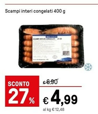Iper La Grande Iper La Grande I Scampi Interi Congelati offerta