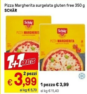 Schar Pizza Margherita Più Ricca & Gustosa Bontà D'Italia 350 G(ml)