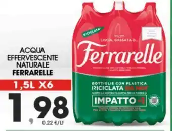 Eurospar Ferrarelle Acqua Effervescente Naturale 1,5 l x 6 offerta