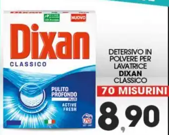 Eurospar Dixan Detersivo in Polvere per Lavatrice classico 70 misurini offerta