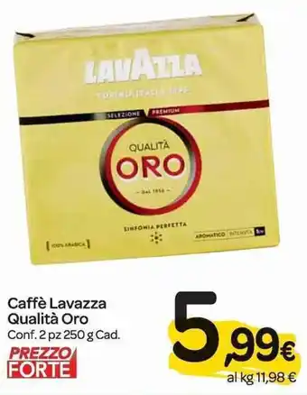 Carrefour Express Lavazza Caffè Qualità Oro 2 pz 250 g offerta